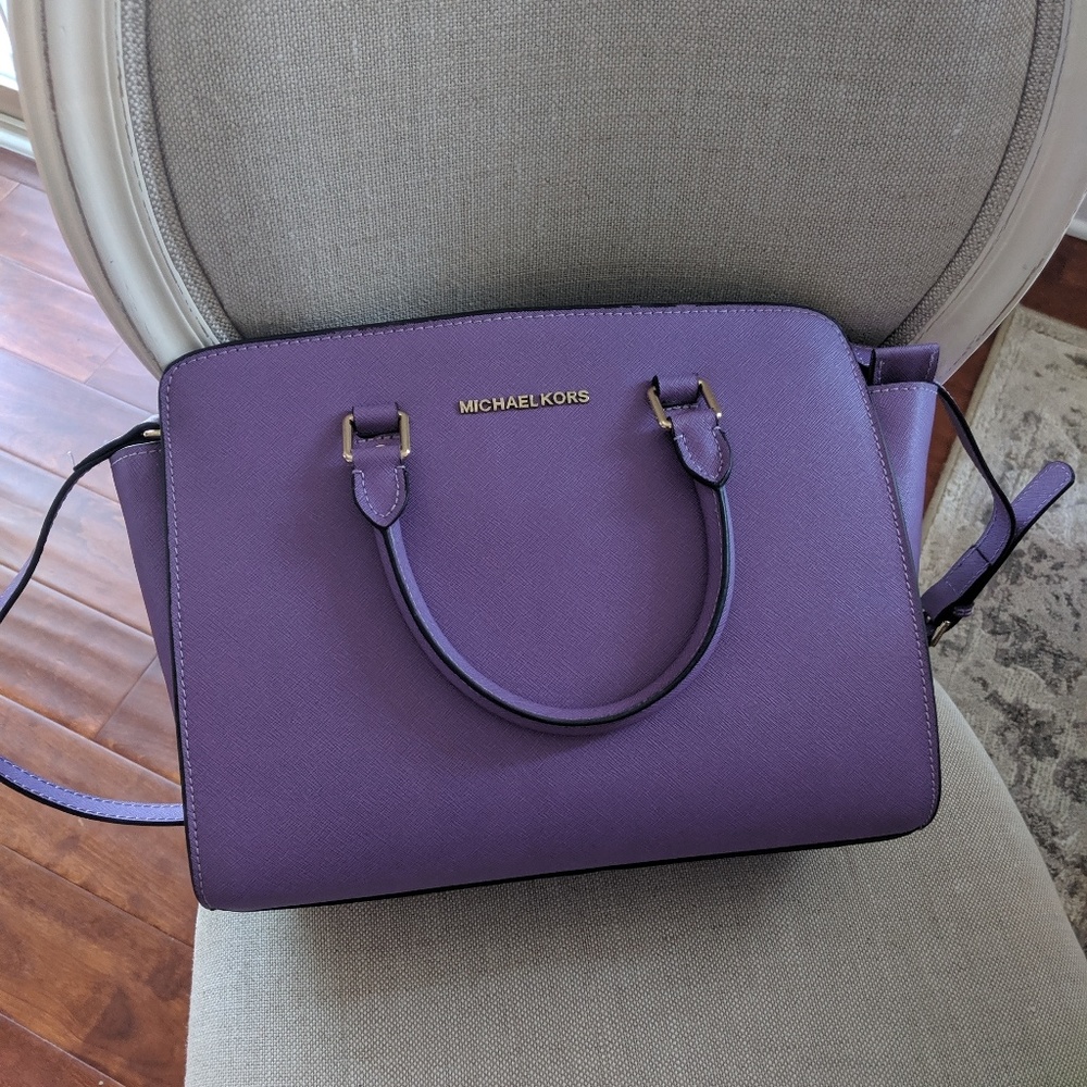 Purple Michael Kors bag